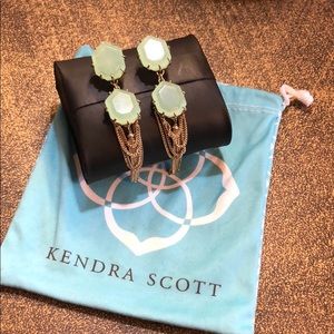 Kendra Scott tassel earrings in chalcedony